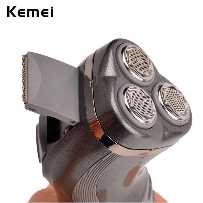 Kemei 3D Floating Rechargeable Men Electric Shaver Razor Face Care Three Blade Beard Trimmer