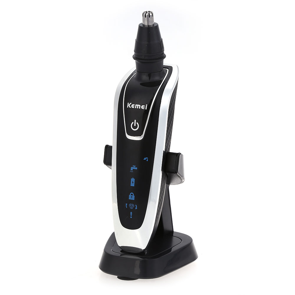 Kemei  3 in 1 Rechargeable Electric Shaver 5 Blade Washable Electric Shaving Razor for Men Face Care