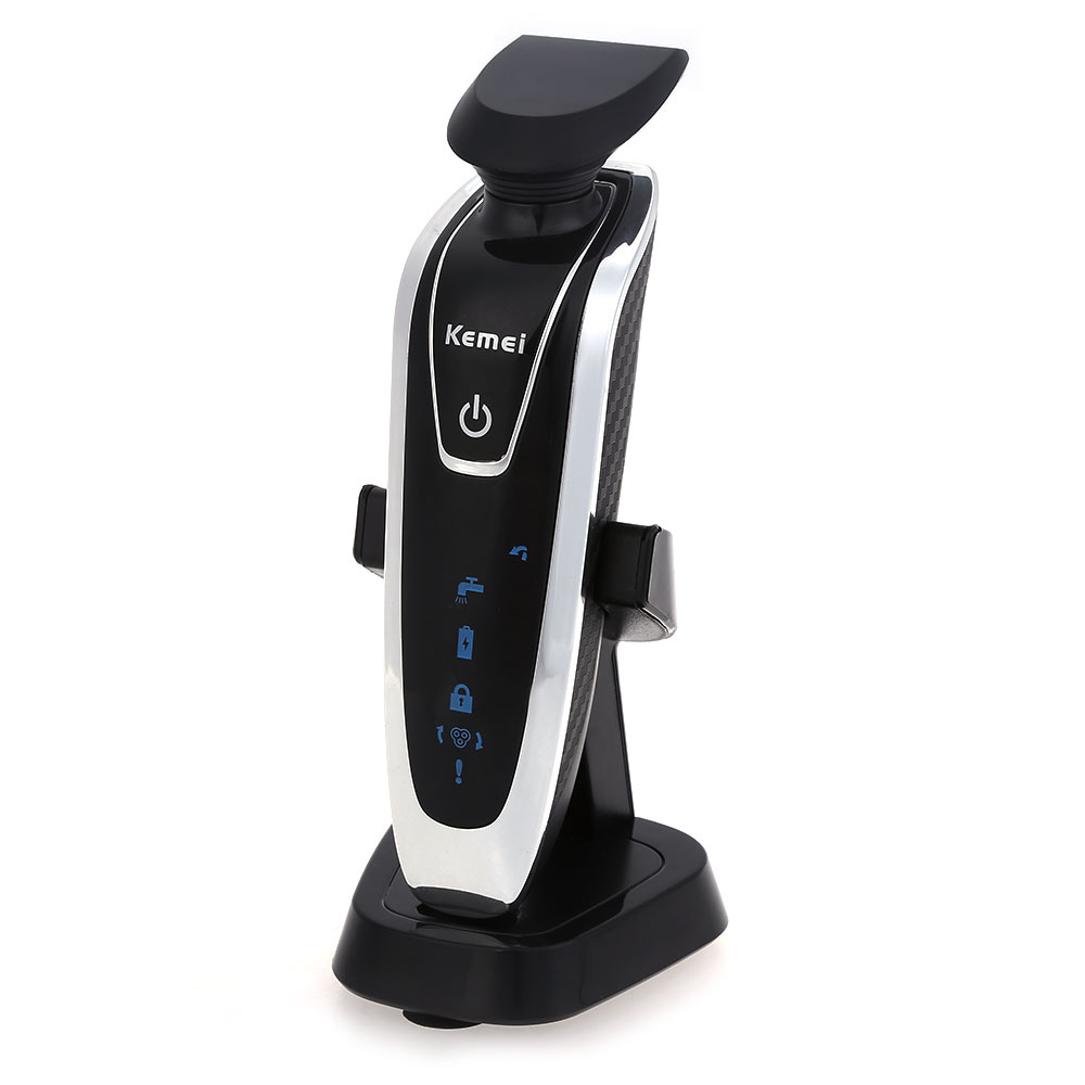 Kemei  3 in 1 Rechargeable Electric Shaver 5 Blade Washable Electric Shaving Razor for Men Face Care