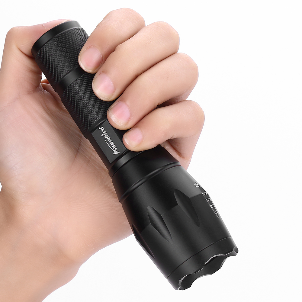 T6  Aluminum Waterproof Zoomable  LED Flashlight Torch light
