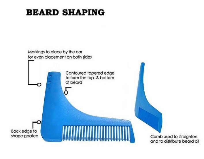 Comb Beard Shaping Tool Sex Man Gentleman Beard Trim Template Hair Cut Hair