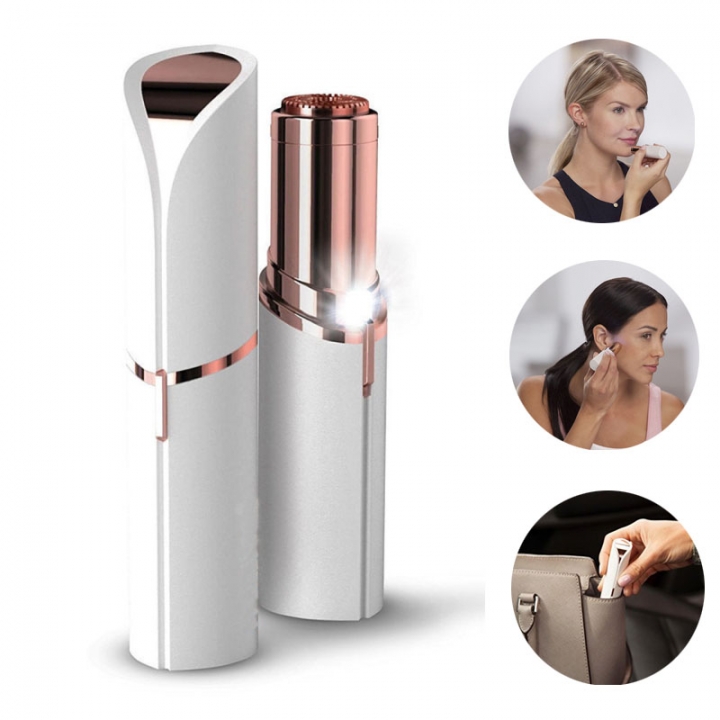 Lipstick Women Electric Shaver Finishing Touch Flawless Hair Remover Facial Hair Removal