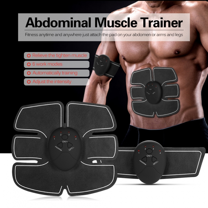 Exerciser Device Abdominal Muscles Intensive Training Electric Vibration Plate Weight Loss