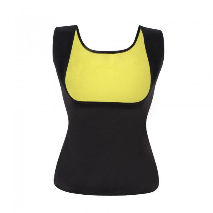 Women Neoprene Sleeveless U Shape Shapers Slimming Fat Burning Fitness Body Shapewear Tank Top Waist