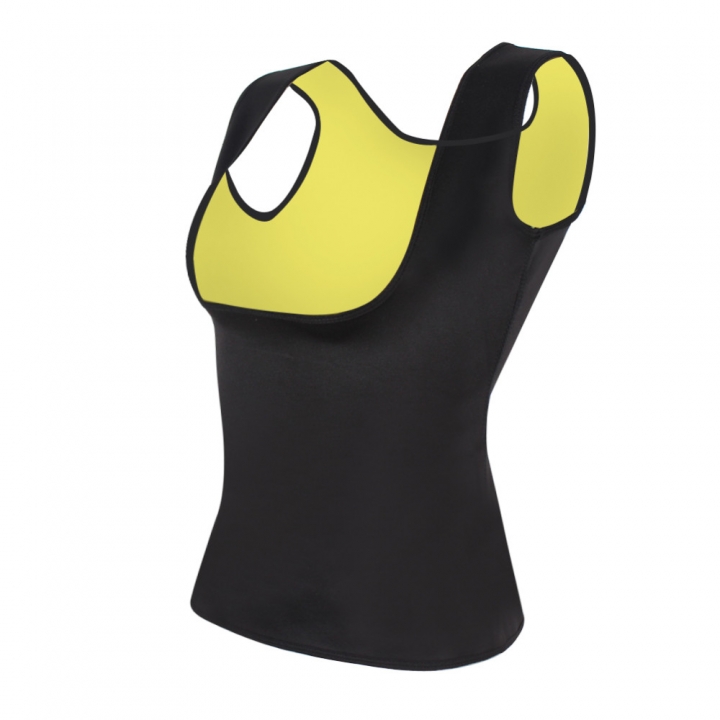 Women Neoprene Sleeveless U Shape Shapers Slimming Fat Burning Fitness Body Shapewear Tank Top Waist