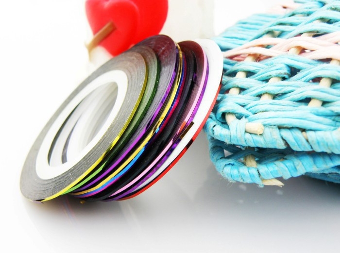 30pcs Rolls Striping Tapes Colorful Line Nail Stickers DIY Nail Art Kit Manicaure Beauty decorations
