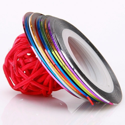 30pcs Rolls Striping Tapes Colorful Line Nail Stickers DIY Nail Art Kit Manicaure Beauty decorations