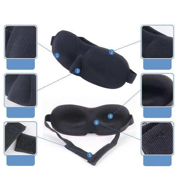 3D eye Sleeping Mask soft Blindfold Shade Nap Cover Travel Rest night sleep masks easy adjust