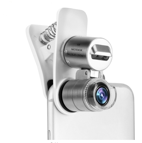 Universal 3-LED Mobile Phone Microscope Macro Lens 60X Optical Zoom Magnifier Micro Camera