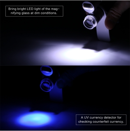 Universal 3-LED Mobile Phone Microscope Macro Lens 60X Optical Zoom Magnifier Micro Camera