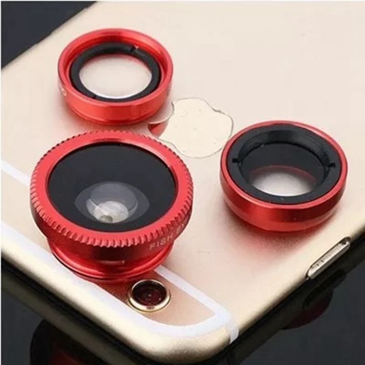 Universal Fish Eye 3in1 + Clip Fisheye Smartphone Camera Lens Wide Angle Macro Mobile Phone Lents