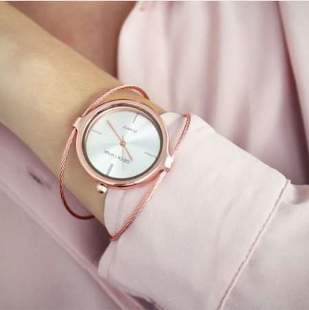 Metropolitan Fashion Luxury Brand Quartz Watch Women Bracelet Ladies Rose Gold Girls female