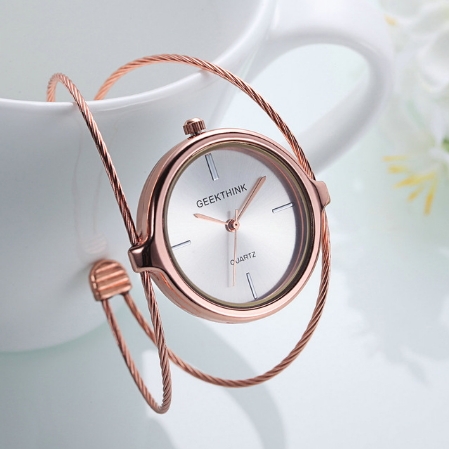 Metropolitan Fashion Luxury Brand Quartz Watch Women Bracelet Ladies Rose Gold Girls female