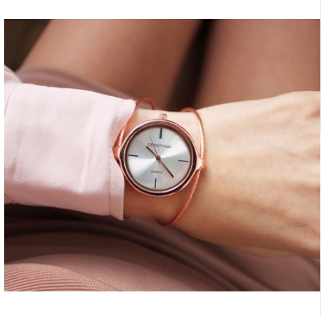 Metropolitan Fashion Luxury Brand Quartz Watch Women Bracelet Ladies Rose Gold Girls female