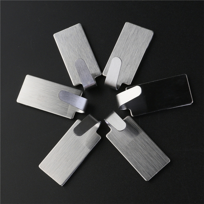 8pcs Adhesive Stainless Steel Towel Hooks Family Robe Hanging Hooks Hats Bag Family Robe Hats8