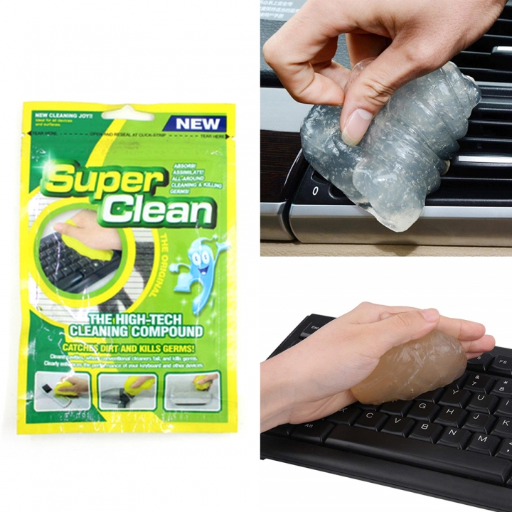 1pc Car Clean Glue Gum Gel Cleaning Air Outlet Vent  PC Interior Keyboard Cleaner Car Sticker