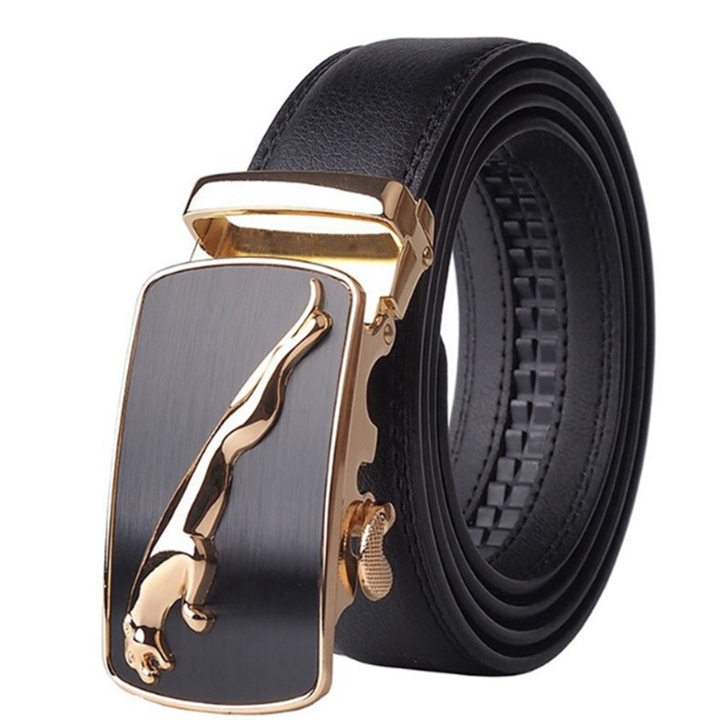 Automatic Buckle Cowhide Leather men belt Fashion Luxury belts for men