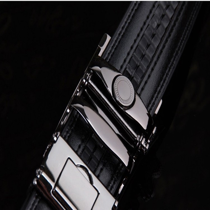 Automatic Buckle Cowhide Leather men belt Fashion Luxury belts for men