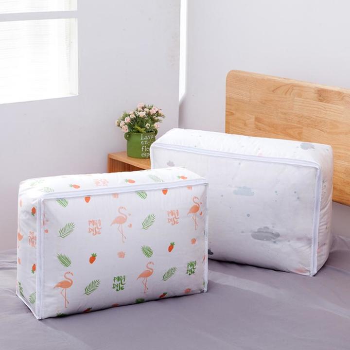 Quilt Storage Bag Flamingo Shape Home Clothes Quilt Pillow Blanket Storage Bag  Organizer Bag