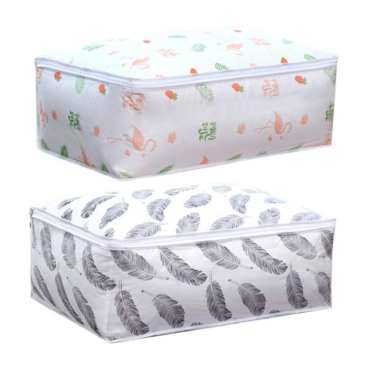 Quilt Storage Bag Flamingo Shape Home Clothes Quilt Pillow Blanket Storage Bag  Organizer Bag
