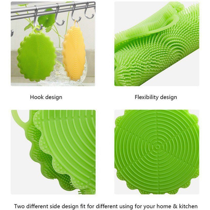 Magic Cleaning Brushes Silicone Dish Bowl Scouring Pad Pot Pan  Cleaning Kitchen