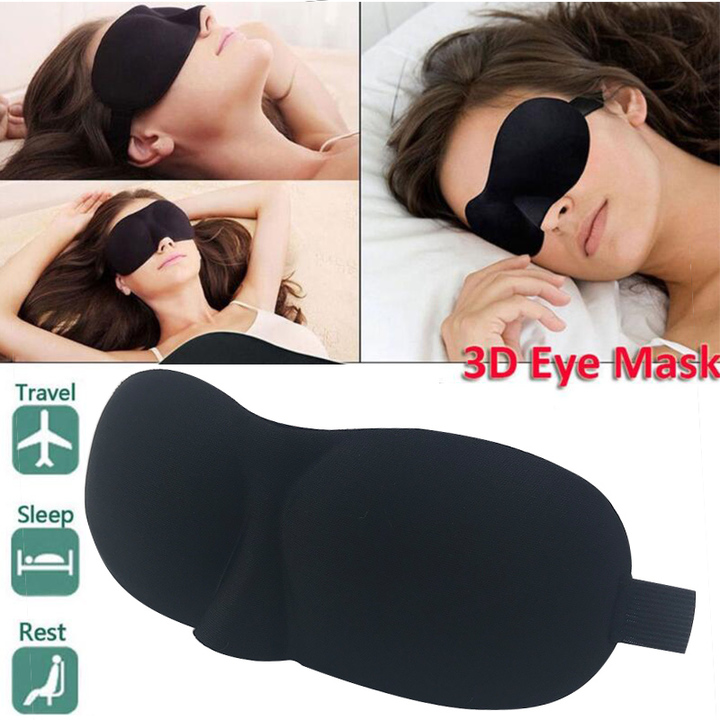 3D eye Sleeping Mask soft Blindfold Shade Nap Cover Travel Rest night sleep masks easy adjust