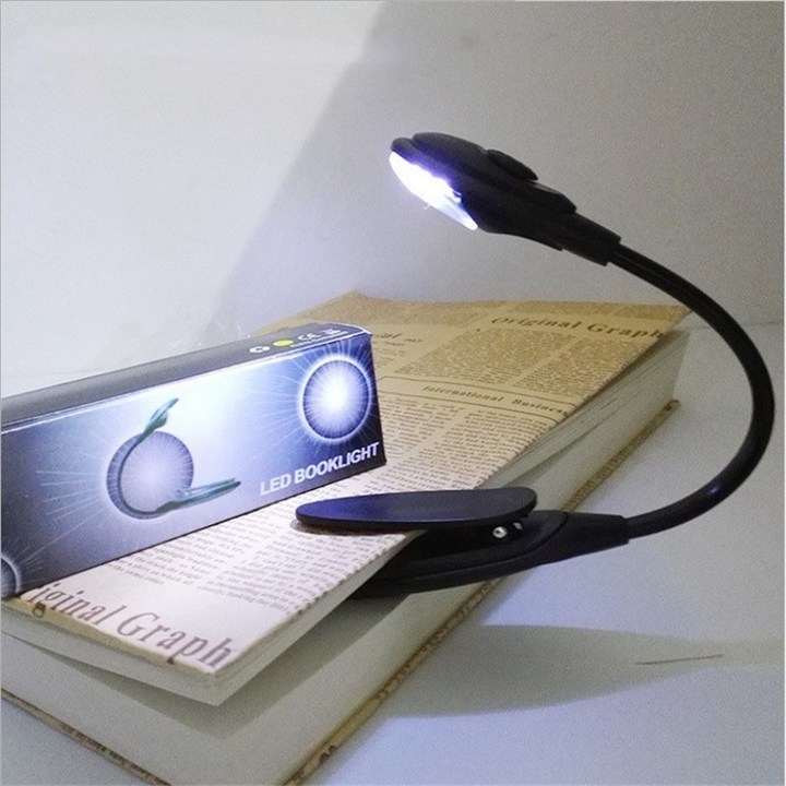 Led Book Light Mini Bright LED Lamp Light Book Reading Lamp For Travel Bedroom Book Reader Christmas