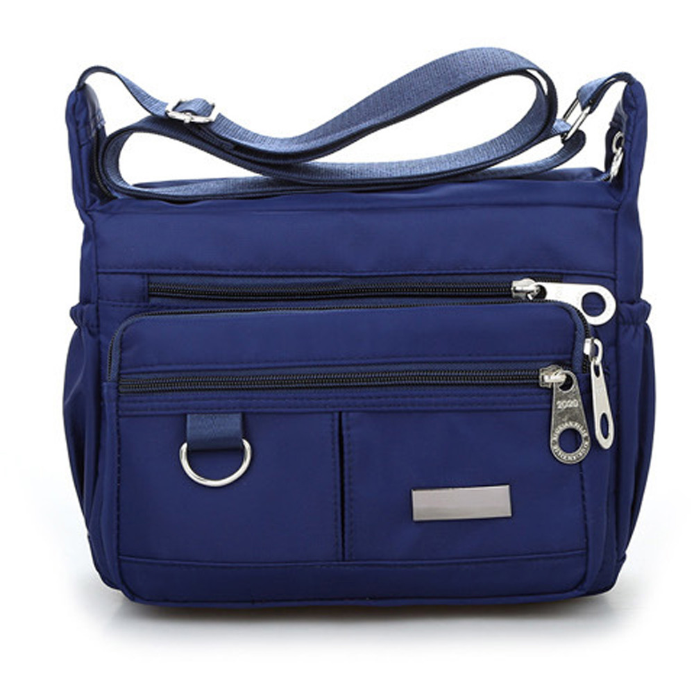 New Ladies Fashion Shoulder Bags for Women Designer Waterproof Nylon Handbag Zipper Purses