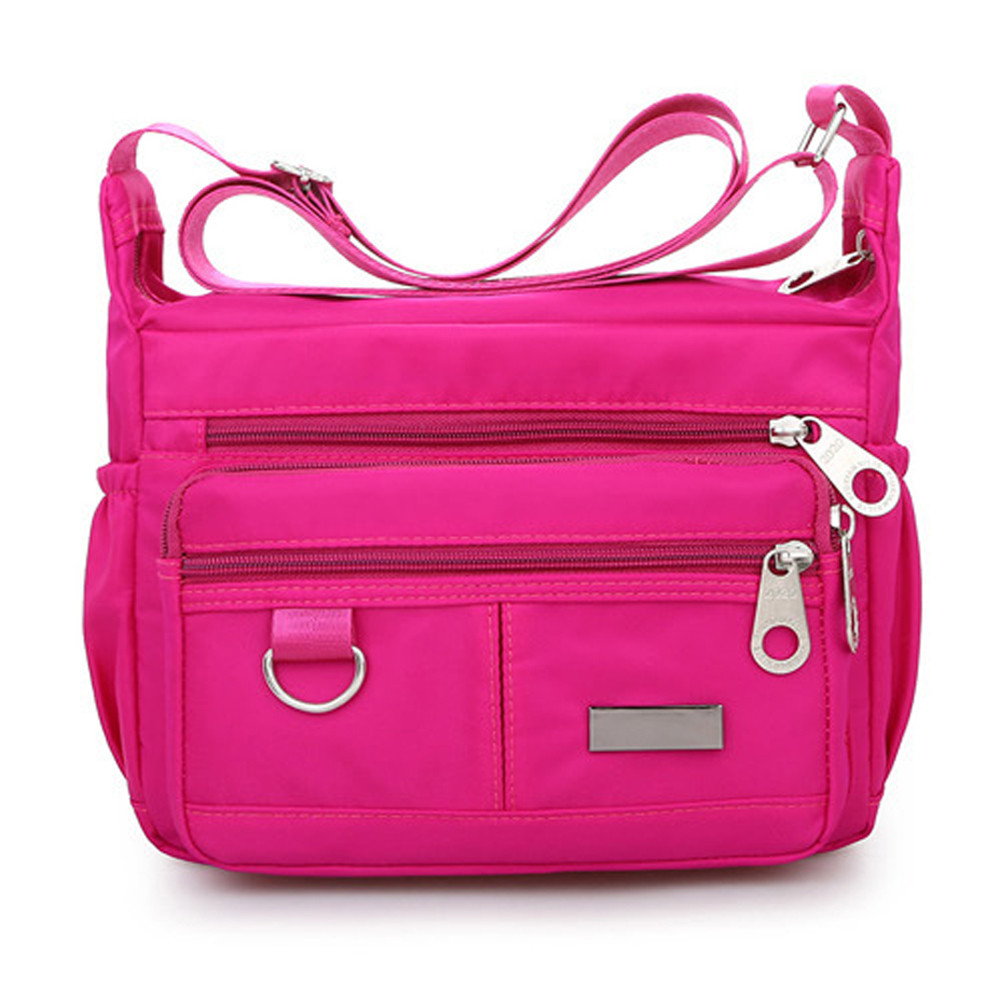 New Ladies Fashion Shoulder Bags for Women Designer Waterproof Nylon Handbag Zipper Purses