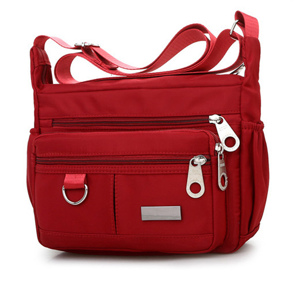 New Ladies Fashion Shoulder Bags for Women Designer Waterproof Nylon Handbag Zipper Purses