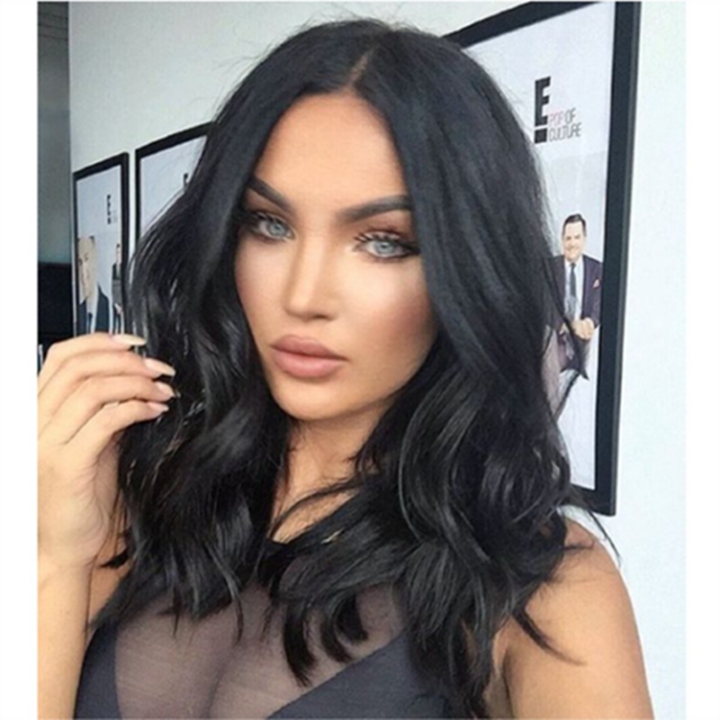 Short Water Wave Synthetic Hair  Wig For Women Heat Resistant Fiber Daily False Hair