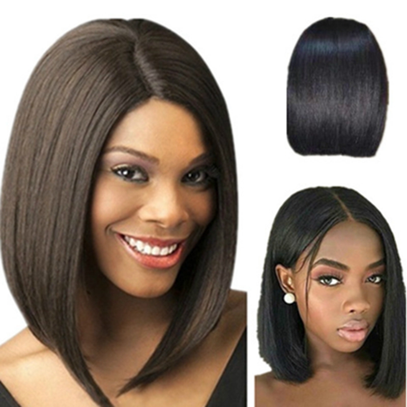 Natural Black Bob Hair Natural  Women Wigs Glueless Cosplay Hair Wigs For Africa