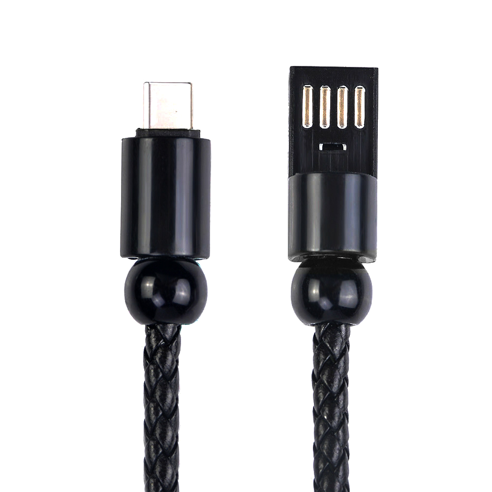 Bracelet USB Charger Cable Partable Fast Charging Braided Hand-Chain Data Line Iphone Type-C Android