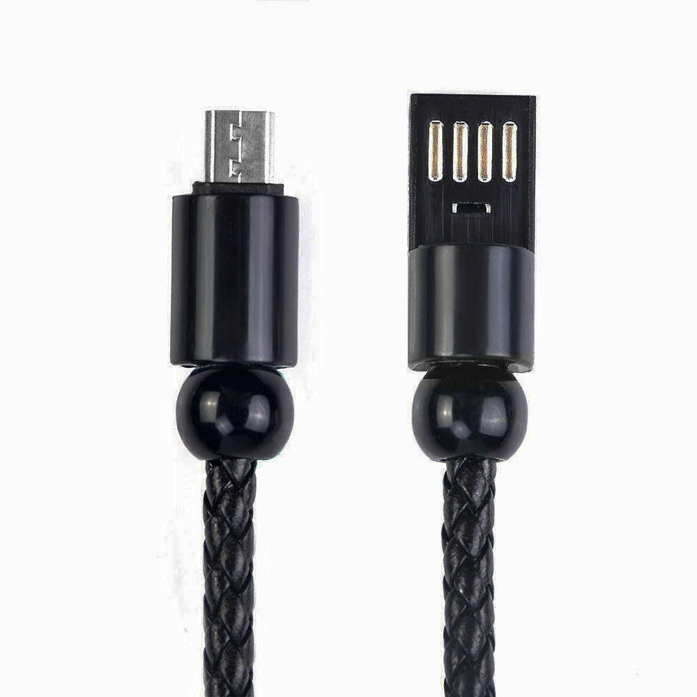 Bracelet USB Charger Cable Partable Fast Charging Braided Hand-Chain Data Line Iphone Type-C Android