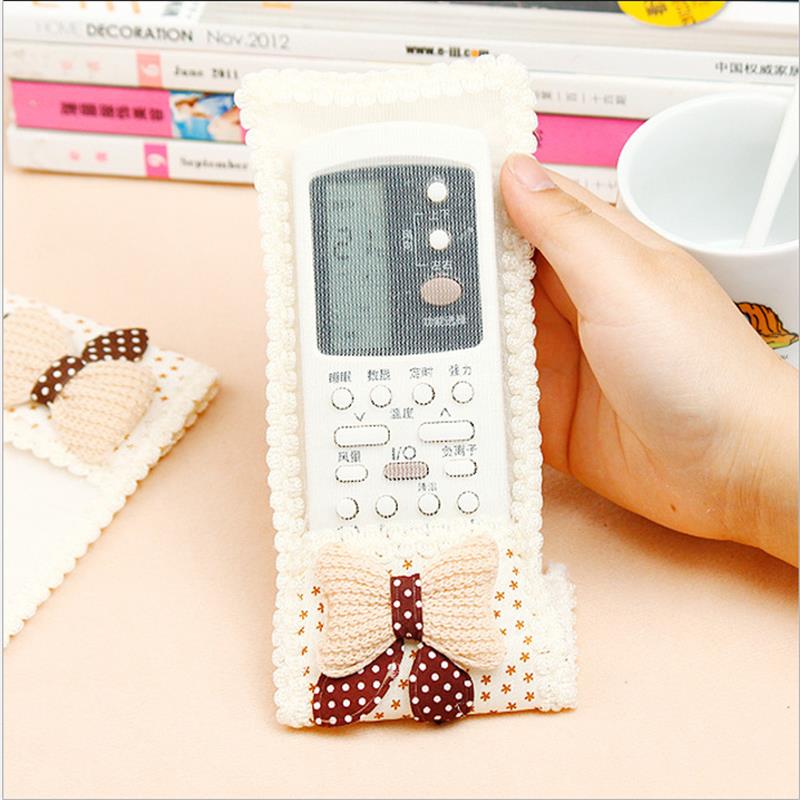 3Pcs Cloth TV Remote Control Air Conditioning Remote Control Dust Jacket Dust Cover Storage Bag