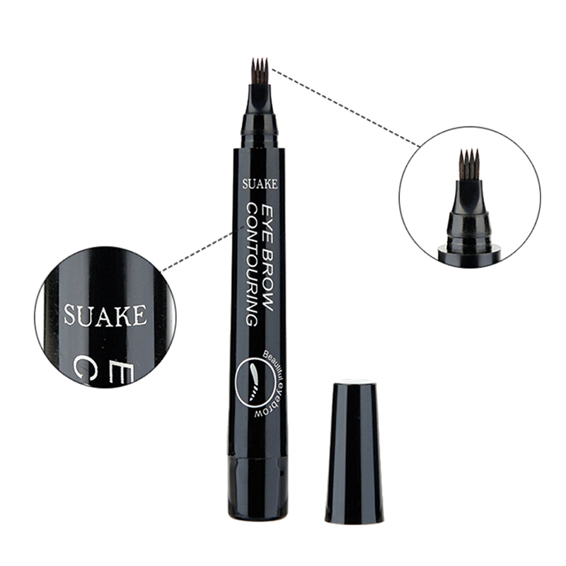 Natural Eyebrow Four-Headed Pencil Waterproof Pencil Brown Gray Anti-sweat Eye Brow Makeup Tools