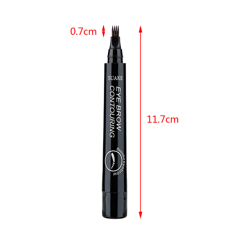 Natural Eyebrow Four-Headed Pencil Waterproof Pencil Brown Gray Anti-sweat Eye Brow Makeup Tools