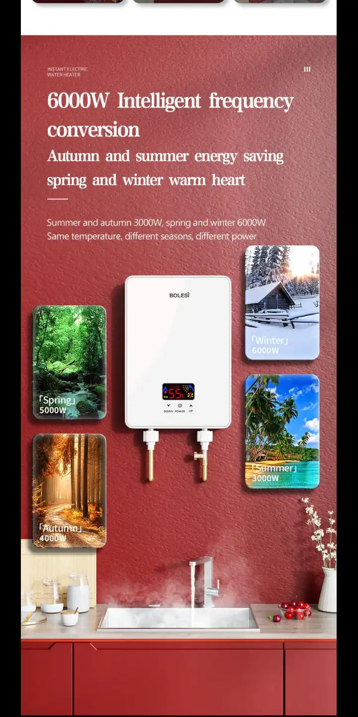 Bolesi BLS-X1-60 Instant Heated Water Heater (6000W)