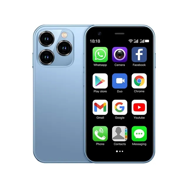 SOYES XS15 Ultra-thin Mini phone 3.0 Inch 2GB+16GB Mini Smartphone Android 8.1 Dual SIM Standby 1000mAh 3G Mobile Phone Wifi GPS