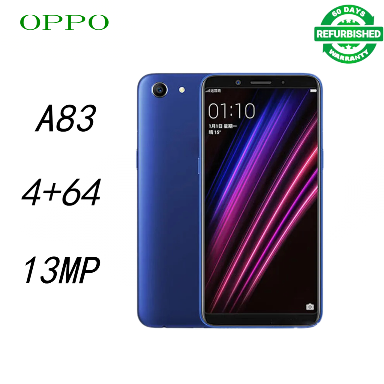 Refurbished OPPO A83 64GB+4GB 5.7"13MP+8MP 3180mAh Fingerprint unlock phone Dual SIM 4G phone Refurbished Phone SmartPhones Mobile Phones 128GB phone 4G Phones oppp phone smartphone