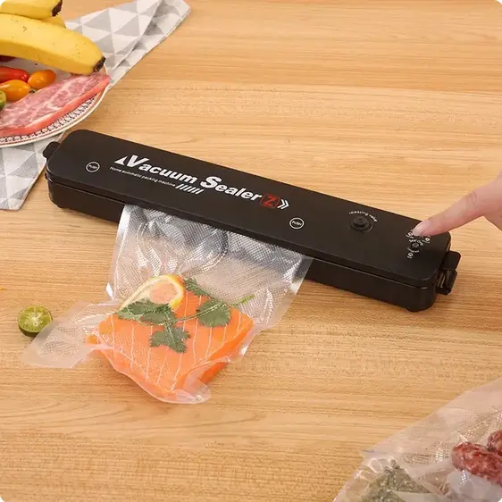 Vacuum Sealer Packaging Machine with Free 10pcs Vacuum Bags Household Black Food Vacuum Sealer