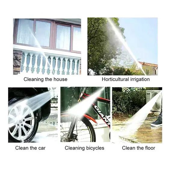 Cordless High Pressure Cleaner Washer Spray Water Gun Car Wash Pressure Water Cleaning Machine