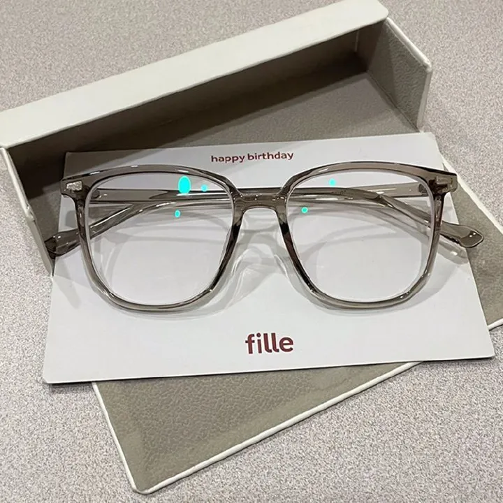New Anti Blue Light Glasses Transparent Computer Glasses Frame Women Men Square Eyewear Blocking Glasses Optical Spectacle Eyeglass Eyewear frames Gift glasses box