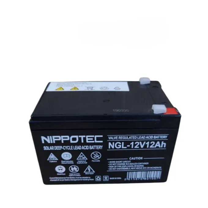 Nippotec 12 AH SOLAR BATTERY DEEP -CYCLE LEAD ACID