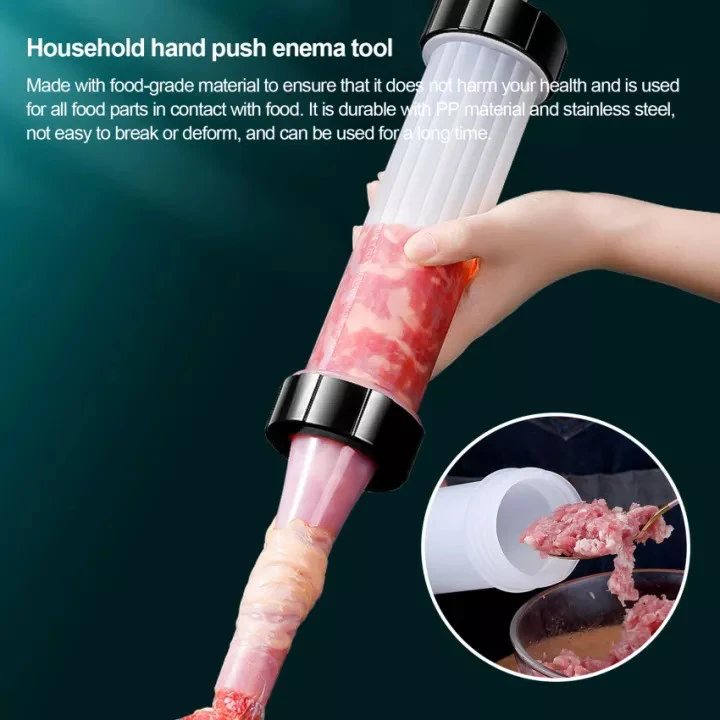 Manual Sausage Maker,Sausage Stuffer Machine,Sausage Stuffer Tool,Meat Stuffer Filler,Fast Sausage Filling Tool for Beginner Salami Maker