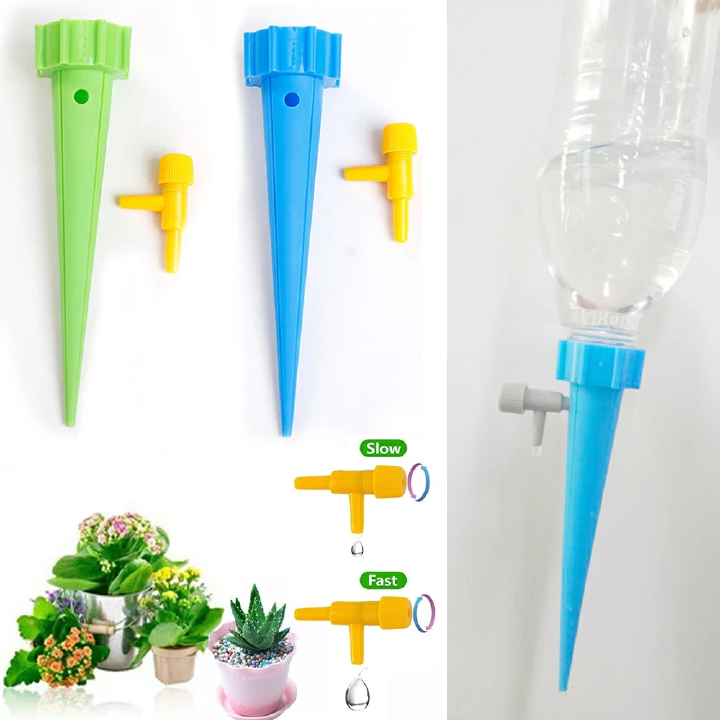 6PCS Auto Drip Irrigation Watering Kits System Watering Spike Garden Plants Flower Watering