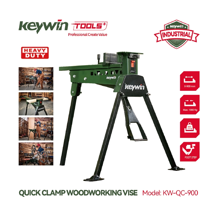 KEYWIN High Quality Professional Multifunctional Fixture Heavy Duty Woodworking Bench Portable Universal Bench Vice Model KW-QC-900