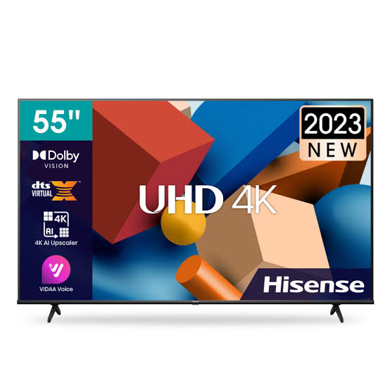 Hisense  55'' Smart UHD 4K Frameless LED TV-YouTube, Netflix-Smart Tvs