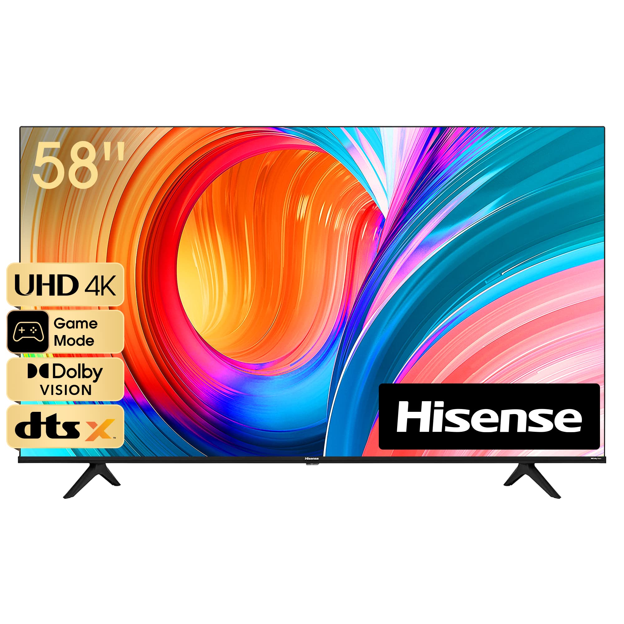 Hisense  58'' Smart  Vidaa Os UHD 4K Frameless LED TV-YouTube, Netflix, DSTV, Google assistant-Smart Tvs