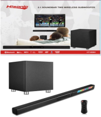 (GREAT DEALS!!) HI SONIC SOUND BAR 2.1 HT-858H Woofer Home Theater Multi Media Speaker System  With 1 Year Warranty Black Electronics And Appliances Home Audio  Sound Bars SUBWOOFERsystem